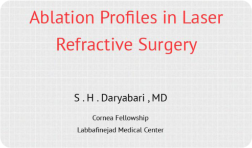 Ablation Profiles in Laser Refractive Surgery